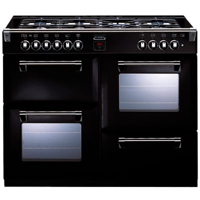 Stoves Richmond 1100DFT 110cm Dual Fuel Range Cooker in Black